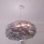 Feather Pendant Light Modern Romantic Gray Ceiling Pendant Lamp Living Room Dining Hall Lighting Fixture Best Gift for Children Friend Lover