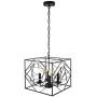 Farmhouse Chandelier Light Fixture 4-Light Dining Room Lighting Fixtures Hanging, Industrial Pendant Light for Kitchen Island Foyer Hallway Entryway