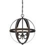 Westinghouse Lighting 6341800 Stella Mira Three-Light Pendant, Oil Rubbed Bronze Finish with Highlights