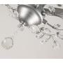 SEOL-LIGHT Vintage Sliver Grey Crystal Branches Chandeliers Ceiling Light Flush Mounted Fixture with 4 Light 160W 24.5''Dia for Bedroom,Living Room,Entryway SEOL-LIGHT Vintage Sliver Grey Crystal Branches Chandeliers Ceiling Light Flush Mounted Fixture with 4 Light 160W 24.5''Dia for Bedroom,Living Room,Entryway