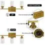 SGLfarmty Wall Vanity Lighting, 3 Light Wall Sconce Brass Bathroom Light Fixtures Over Mirror for Bathroom Dining Room Workshop Cafe SGLfarmty Wall Vanity Lighting, 3 Light Wall Sconce Brass Bathroom Light Fixtures Over Mirror for Bathroom Dining Room Workshop Cafe