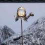 Solar Garden Decorative Lights Metal Turtle Outdoor Stakes Lighting for Courtyard, Lawn, Patio, Pathway Ornament(Bronze)