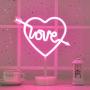 Byncceh Pink Cupid Heart-Shaped neon Lights-neon Lights with Love Detachable Base, USB or Battery Operation, Love in The Heart neon Lights, Wedding Christmas Room Decoration, Valentines Day Gifts Byncceh Pink Cupid Heart-Shaped neon Lights-neon Lights with Love Detachable Base, USB or Battery Operation, Love in The Heart neon Lights, Wedding Christmas Room Decoration, Valentines Day Gifts