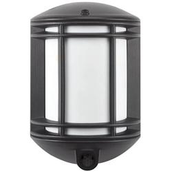 Its Exciting Lighting IEL-1300 Cambridge Battery Powered Motion Sensor LED Security Light, Black Finish