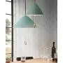 LAKIQ Kids Room Pendant Light Colorful Umbrella Shape with Pull Chain Modern Nordic Aluminum Hanging Ceiling Light for Bedroom Living Room Dining Room Kitchen Island(Blue,10.5)