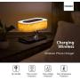 Masdio by Ampulla Bedside Lamp with Bluetooth Speaker and Wireless Charger, Table lamp Desk lamp with Sleep Mode Stepless Dimming