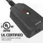 Fosmon Outdoor Indoor Wireless Remote Control Outlet - UL Listed (3 Receiver, 1 Remote), (13A 125V 1625W) Heavy Duty Waterproof Electrical Plug in Remote Light Switch, Individually On/Off Controlled