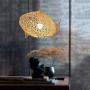 Zytyeu Chandelier Living Room Chandelier Fish Squid Bamboo Chandelier E27 Rattan Decorative lamp Shade Chandelier Dining Bedroom Living Room Adjustable Height Chandelier