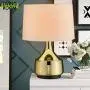 Gold Plating Metal Table Lamp, LMS 21” Classic Bedside Lamp with Linen Drum Lampshade, Modern Nightstand Lamps for Living Room, Bed Room, Dining Room, LMS-044 Gold Plating Metal Table Lamp, LMS 21” Classic Bedside Lamp with Linen Drum Lampshade, Modern Nightstand Lamps for Living Room, Bed Room, Dining Room, LMS-044