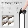 Canbrake led Closet Lights with Motion Sensor,USB Rechargeable 16 led Closet Light,Magnetic led Light Without Wiring,for Bedroom,Dormitory,cabinets,cabinets, Closets, downstairs (Black)