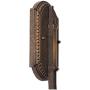 Bellagio Outdoor Wall Light Fixture Bronze 21'' Hammered Glass Sconce for House Deck Patio - John Timberland
