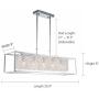 Moooni Modern Rectangle Crystal Chandeliers Hollow Style Rectangular Pendant Ceiling Light Fixture for Dining Room Kitchen Island L35.4”x W8” x H8” Moooni Modern Rectangle Crystal Chandeliers Hollow Style Rectangular Pendant Ceiling Light Fixture for Dining Room Kitchen Island L35.4”x W8” x H8”