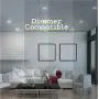 Ultra Slim 7 Inch LED Ceiling Light Fixture | Square Surface Mount 1100LM Dimmable Lighting for Kitchen, Bathroom, Bedroom, Closet, Porch | Luxurious ETL Flush Mount Light | Black Finish / 4000K