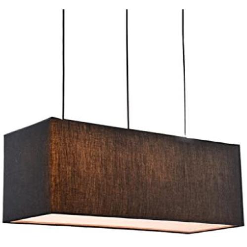 Chandelier Pendant Light Lamp Lighting Nordic Simple Cloth Chandelier, Rectangular Linen Light Shade Decorative Pendant Ceiling Lights, Restaurant Living Room Pendant Lights Chandeliers Chandelier Lig