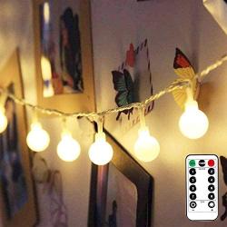 Globe String Lights for Bedroom, Super Cute Fairy Led Hanging Lights for Kids Room, Wall Decorative Indoor, Living Room, Outdoor Patio