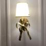 SHAOYH American Wall Lamp Bedside Wall Light Vintage Light Luxury Wall Lamp Living Room Wall Princess Bedroom Lamp Nordic Ins Little Girl Creative Bow Childrens Room Lamp Reading Light