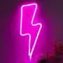Lightning Bolt Neon Sign for Wall Decor,USB or Battery Decor LED Signs,Neon Lights for Bedroom,Light Up Signs Decorative Neon Light Sign for Home,Christmas,Party,Kids Living Room(Pink)