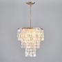 Saint Mossi 1-Light Morden Chandelier Capiz Pendant Lighting Fixture Coastal Style Hanging Ceiling Lighting for Dining Living Room Bedroom White Kitchen Island Saint Mossi 1-Light Morden Chandelier Capiz Pendant Lighting Fixture Coastal Style Hanging Ceiling Lighting for Dining Living Room Bedroom White Kitchen Island