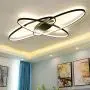 Living Room LED Ceiling Lights Dimmable Light Fixtures Ceiling Flush Mount with Remote Control Ceiling Lighting, Modern Chic Oval Design Chandelier for Bedroom Dining Room Kitchen Lamp (Black) Living Room LED Ceiling Lights Dimmable Light Fixtures Ceiling Flush Mount with Remote Control Ceiling Lighting, Modern Chic Oval Design Chandelier for Bedroom Dining Room Kitchen Lamp (Black)