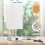 Touch Control Table Lamp, Kakanuo Touch Bedside Lamp with 2 USB Charging Ports, 3 Way Dimmable Touch Desk Lamp for Bedroom, Nightstand, Living Room and Office, LED Bulb Included Touch Control Table Lamp, Kakanuo Touch Bedside Lamp with 2 USB Charging Ports, 3 Way Dimmable Touch Desk Lamp for Bedroom, Nightstand, Living Room and Office, LED Bulb Included