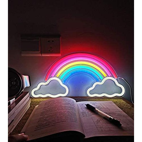 Rainbow Neon Lights Signs Festival Neon Signs for Wall Art Decor Light for Bedroom Home Decoration, Lounge Office Wedding Christmas Valentines Day Party Operated by USB Rainbow Neon Lights Signs Festival Neon Signs for Wall Art Decor Light for Bedroom Home Decoration, Lounge Office Wedding Christmas Valentines Day Party Operated by USB