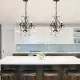 Maxax Modern Crystal Chandelier 3 Lights Ceiling Light Pendant Lighting Fixture for Dining Room,Bathroom, Bedroom,Living Room