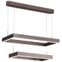 CCSUN Contemporary LED Dimmable Chandelier with Remote Control,280w Rectangular Dining Room Pendant Light Acrylic Modern Creative Ceiling Light Adjustable Height Island Lights for Living Room Kitchen