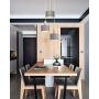 Modern Pendant Light Fixture, Imego Metal Ceiling Hanging Lamp, Pendant Lighting for Kitchen Dining Room Living Room Bedroom - Grey