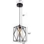 HMVPL Adjustable Pendant Lighting Fixture, Modern Iron Industrial Mini Swag Hanging Lamps with Glass Shade for Kitchen Island Bedroom Hallway Bar Living Room
