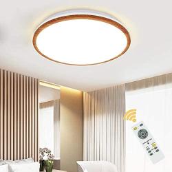 DLLT LED Flushmount Ceiling Light with Remote, 35W Dimmable Flush Mount Ceiling Light Fixture for Living RoomBedroomDining RoomKitchen Lighting, Timer, 3 Light Color Changeable