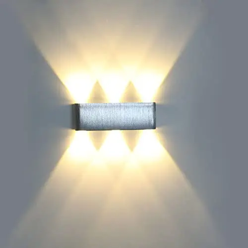 Lemonbest Modern Led Up and Down Wall Sconce Lighting Spotlight Fixture Decorative 6W Light for Home Theater Studio Shop Hallway Porch Bedroom Bathroom Vanity Lighting Warm White Lemonbest Modern Led Up and Down Wall Sconce Lighting Spotlight Fixture Decorative 6W Light for Home Theater Studio Shop Hallway Porch Bedroom Bathroom Vanity Lighting Warm White