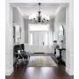 7PM Industrial Vintage 6-Lights Candle Chandeliers Lighting LED Ceiling Light Fixture Pendant for Dining Room Bathroom Bedroom Livingroom E12 Bulbs Required Antique Black Finish W30 x H18