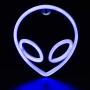 Alien Neon Signs Lights for Wall Decor, Battery/ USB Operated Led Neon Signs, Blue Alien Neon Night Light for Bedroom, Valentines Day, Christmas, Living Room, Kids Room, Teen Room