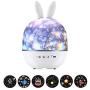 Cimiva Star Projector Night Lights for Kids, USB Night Lamp with Bluetooth Music Speaker, Romantic Rotating Starry Sky Projector Birthday Xmas Gifts for Women Girl and Boy Bedroom