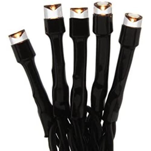 Festive Christmas String Lights, Battery Operated Timer LED, Warm White, 100 bulbs