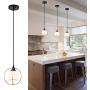 SOZOMO Industrial Modern Style 1-Light Pendant Mini Glass Shade with Cross Glod Metal Wire Pendant Light for Kitchen Island Bars Bedroom, Living Room, Dining Room Hotel Dining Room Light