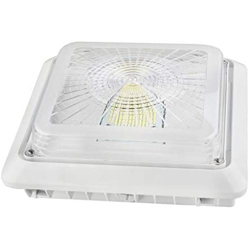 40W LED Parking Garage Canopy Lights, 5000K Cool White, 5400LM Dimmable LED Garage Lights, Equiv 100-150 Watt Metal Halide/HID/HPS, UL DLC Premium Approved, IP65 100-277V AC