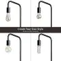 Oneach Industrial LED Floor Lamp for Living Room Bedroom Reading Office Metal Minimalist Standing Lamp Black Oneach Industrial LED Floor Lamp for Living Room Bedroom Reading Office Metal Minimalist Standing Lamp Black