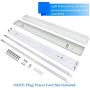 Brillihood LED Vapor Proof 4ft Light Fixture, 36 Watt, 4000lm, 6000K (Bright White), Clear Cover, IP65 Waterproof 4 Long Overhead Shop Light, Indoor / Outdoor Lighting, 4-Pack