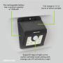 Mr Beams Solar Wedge 8 LED Security Outdoor Motion Sensor Wall Light, 4-Pack, Black