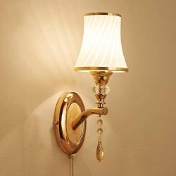 E12 Glass Wall Light Living Room, Wall Sconce Lighting Fixture Pull line Switch Modern Simple Wall Lighting lamp Bulb-not included-1-Light 34x14cm(13.4x5.5in)