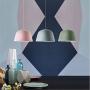 LAKIQ Modern Pendant Light Dome Shade Single Hanging Pendant Lamp Kitchen Island Lighting for Dining Room Living Room Bedroom (9.84,Grey)