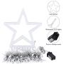 DANLI Christmas String Lights Outdoor, 320 LED Star Lights with Timer [8 Mode/IP44 Waterproof] Fairy Lights, 9x12FT Topper Lights for Xmas New Year Patio Yard