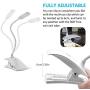 INTELLUCE Reading Lights for Books in Bed - Book Light for Reading in Bed - Clip On Light for Bed -3 Brightness Level USB Rechargeable - Kids Bed Lights for Headboard - Gifts for Readers Book Lovers