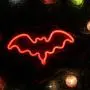 Red Bat Led Neon Light Art Decorative Novelty Neon Sign Wall Table Decor for Christmas Party Children’s Room Living Room Bar Hotel Decoration