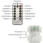 HOME RIGHT Christmas Snowflake String Lights, 20Ft 40 LED Decorative Waterproof Remote Control Battery Powered String Light for Indoor Outdoor Garden Patio Yard Camping Halloween Holiday White
