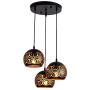 Black Pendant Lighting Industrial Hanging Lamp Adjustable Light Fixture with Snowflake Pattern Carving Shade Kitchen Island Light, Dome Pendant Lighting for Dining Room, Foyer, Loft