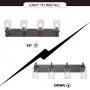 VINLUZ 4 Lights Bathroom Vanity Light Fixture Oil Rubbed Bronze Sconces Wall Lighting Modern Industrial Indoor Wall Mounted Lamp, Farmhouse Style Wall Light for Kitchen Living Room Dining Room