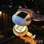 Outdoor Solar Gutter Lights (4 Lights), Waterproof LED Warm Light for Outside Use: Gutter, Roof, Fence, Patio, Porch, Garden, Wall, Yard, Attic, or Walkway