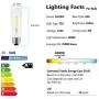 T10 LED Bulbs Daylight 4000K LED Tubular Edison Light Bulbs 4W Dimmable Tube Vintage Led Bulbs 40 Watt Equivalent,E26 Medium Base, LED Filament Retro Bulb for Desk Lamp, Pendant Lights(3-Pack)